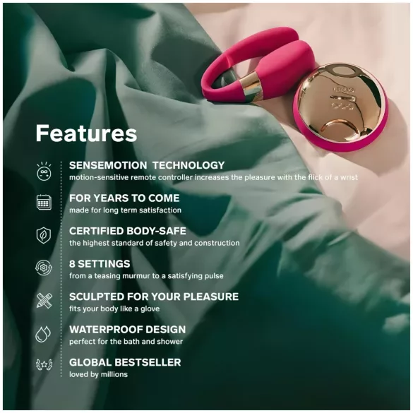 LELO Tiani 3 - vibrator za pare - silikon - roza