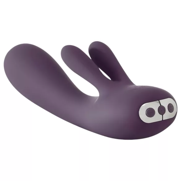 Je Joue Fifi - polnilni vodotesni vibrator s stimulatorjem (vijoličen)