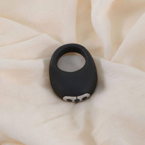 Je Joue Mio - vodoodporen vibracijski obroček za penis na baterije (črn)