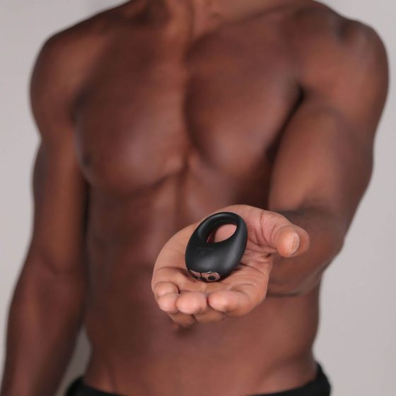 Je Joue Mio - vodoodporen vibracijski obroček za penis na baterije (črn)
