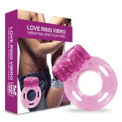   Ljubezen v žepu - enojni vibracijski obroček za penis (roza)