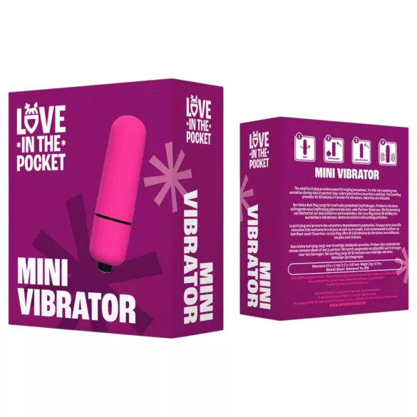 Love Bullet - mini vibrator vodoodporen - roza