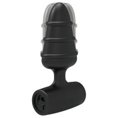 Love Plug - mini analni vibrator - črna