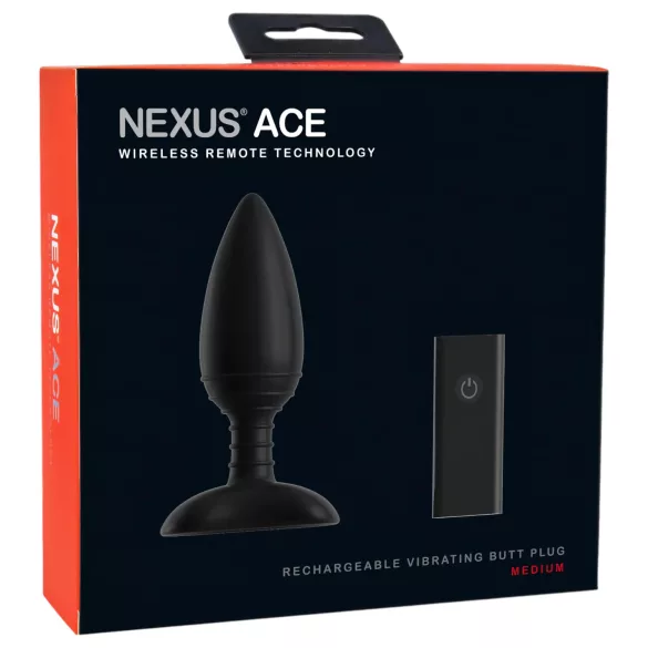 Nexus Ace - analni vibrator z daljinskim upravljanjem - polnjenje - srednji