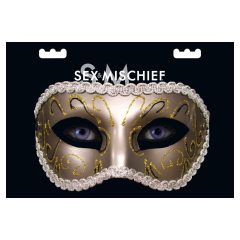 S&M - maska za oči z bleščicami (bronasta)