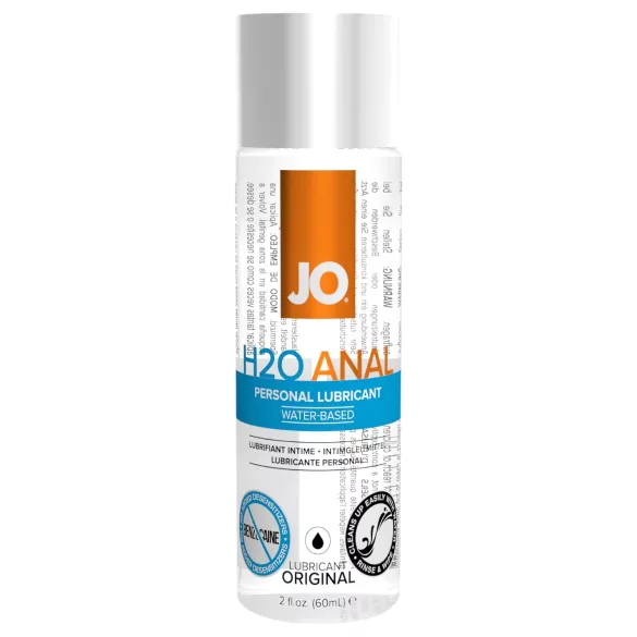 System JO - H2O Anal Original - lubrikant na vodni osnovi za analno uporabo (60 ml)