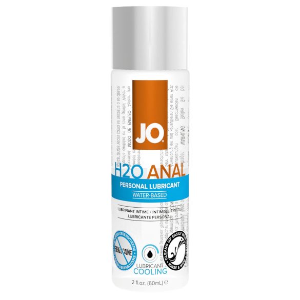 JO H2O Anal Cool - analni lubrikant na vodni osnovi - hladilni učinek - 60 ml