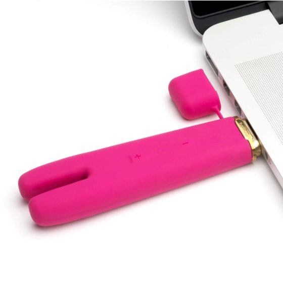 Crave Duet Flex - klitorisni vibrator z možnostjo polnjenja (roza)