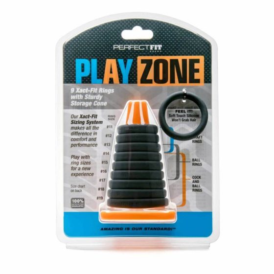 Play Zone - komplet za penis, obroček za penis in raztezanje (9 kosov)