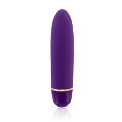   Rianne Essentials Classique Deep - silikonski vibrator s šminko (vijolična)