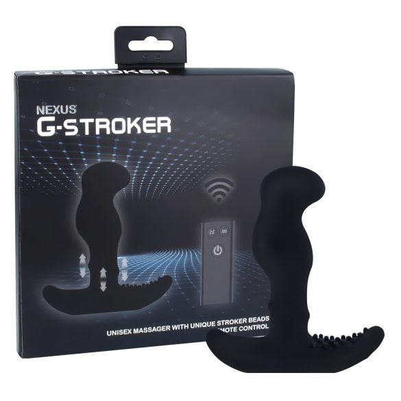 Nexus G-stroker - masažer prostate z daljinskim upravljalnikom - vibrator črn