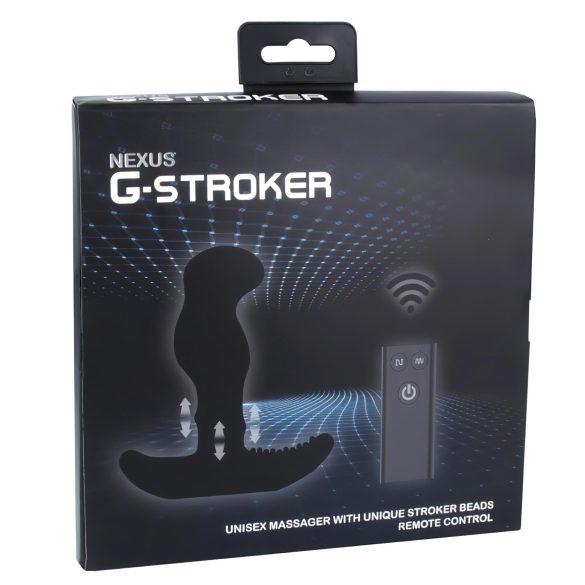Nexus G-stroker - masažer prostate z daljinskim upravljalnikom - vibrator črn