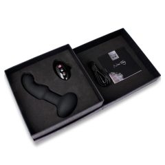 Nomi Tang - vrtljivi analni vibrator s kroglicami (črn)
