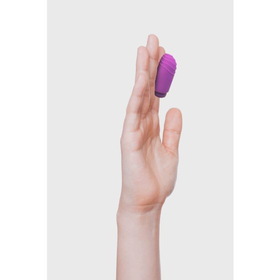 B SWISH Basics - Silikonski vibrator za prste (vijolična)