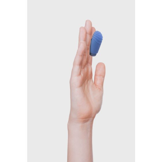 B SWISH Basics - Silikonski vibrator s prstom (modri)