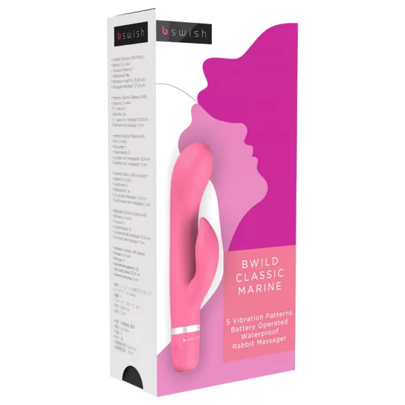 B SWISH Bwild Marine - vibrator s stimulatorjem klitorisa - losos