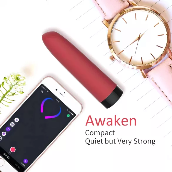 Magic Motion Awaken - mini vibrator - pameten, polnilen - rdeč