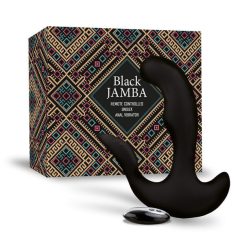   FEELZTOYS Black Jamba - radijski ogrevani analni vibrator (črn)