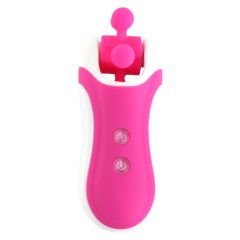  FEELZTOYS Clitella - brezžični, rotacijski, oralni vibrator (roza)