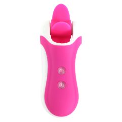   FEELZTOYS Clitella - brezžični, rotacijski, oralni vibrator (roza)