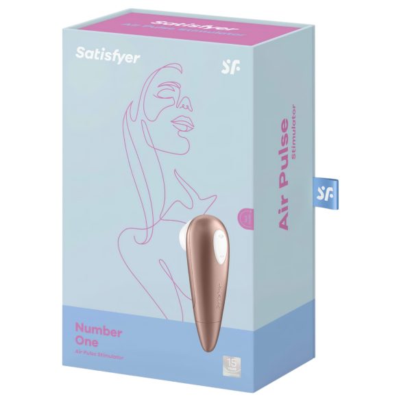 Satisfyer 1 Number One - stimulator klitorisa na zračne valove - rjav