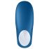 Satisfyer Double Whale - parni vibrator z 2 motorjema - moder
