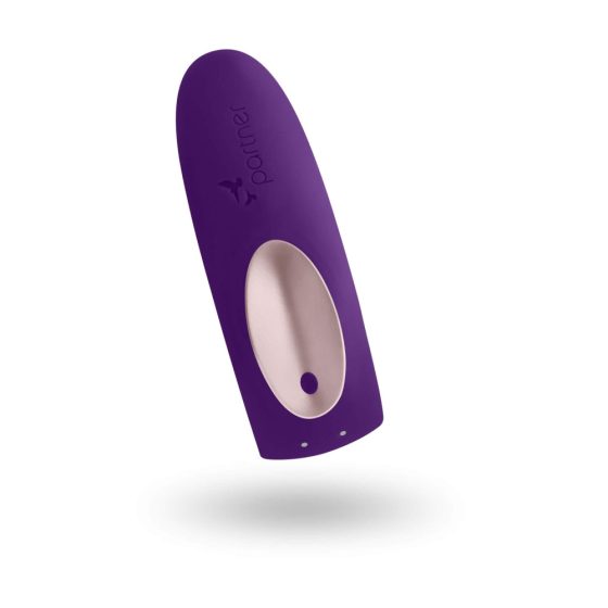 Satisfyer Double Plus Remote - radijsko voden vibrator za polnjenje (vijolična)