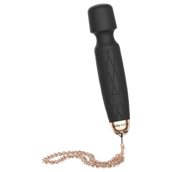 Bodywand Luxe - mini masažni vibrator z možnostjo polnjenja (črn)