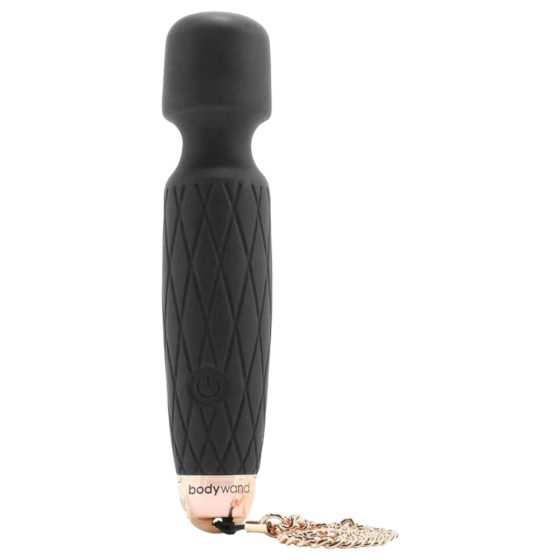 Bodywand Luxe - mini masažni vibrator z možnostjo polnjenja (črn)