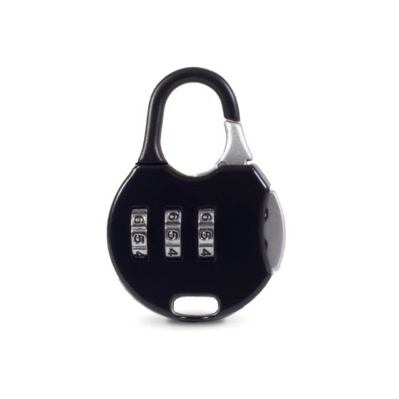 LOCK A WILLY - silikonska kletka za penis s ključavnico (črna)