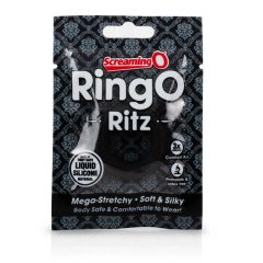 Screaming O Ritz - silikonski obroček za penis (črn)