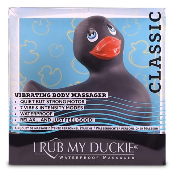 My Duckie Classic 2.0 - Vodoodporni klitorisni vibrator z igrivo račko (črn)