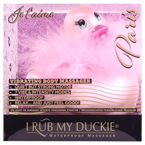 My Duckie Paris 2.0 - vibrator za klitoris v obliki račke - vodoodporen - roza
