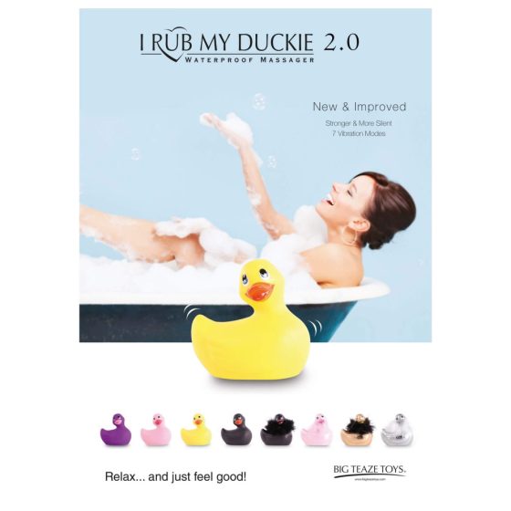My Duckie Paris 2.0 - igriv raček, vodoodporen klitorisni vibrator (zlat)
