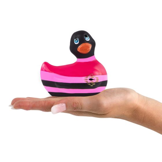 My Duckie Colors 2.0 - vodoodporen klitorisni vibrator (črno-rožnata)