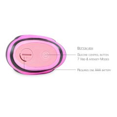   My Duckie Colors 2.0 - vodoodporen klitorisni vibrator (črno-rožnata)