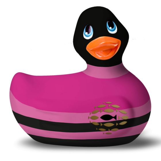 My Duckie Colors 2.0 - vodoodporen klitorisni vibrator (črno-rožnata)