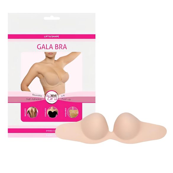 Bye Bra Gala B - skriti Push-up modrček (nude)