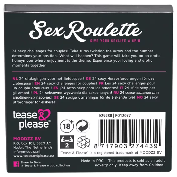 Sex Roulette Love & Married - erotična družabna igra - večjezična