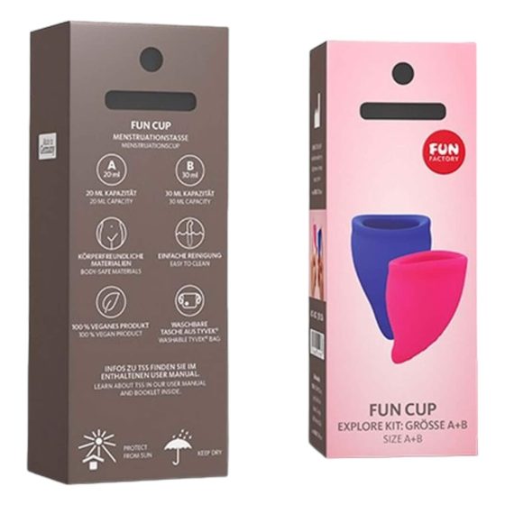 Fun Factory Fun Cup - komplet menstrualnih skodelic (2 kosa)