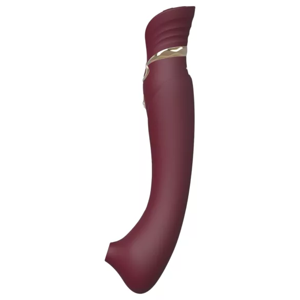 ZALO Queen - vibrators za G-točko in klitoris - valovanje zraka - rdeč