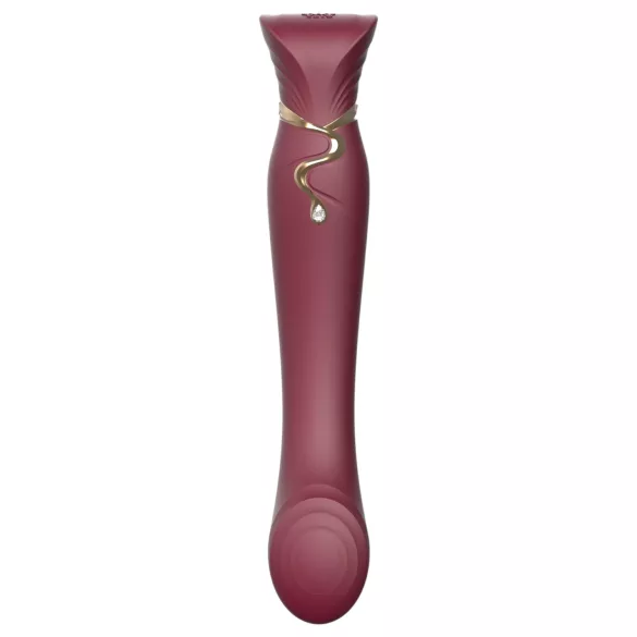 ZALO Queen - vibrators za G-točko in klitoris - valovanje zraka - rdeč
