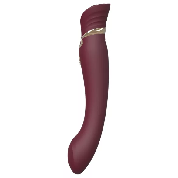 ZALO Queen - vibrators za G-točko in klitoris - valovanje zraka - rdeč