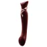 ZALO Queen - vibrators za G-točko in klitoris - valovanje zraka - rdeč