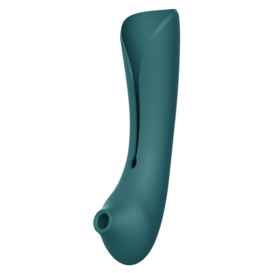 ZALO Queen - akumulatorski vibrator za točko G in klitoris s pulznim valovanjem (zelen)