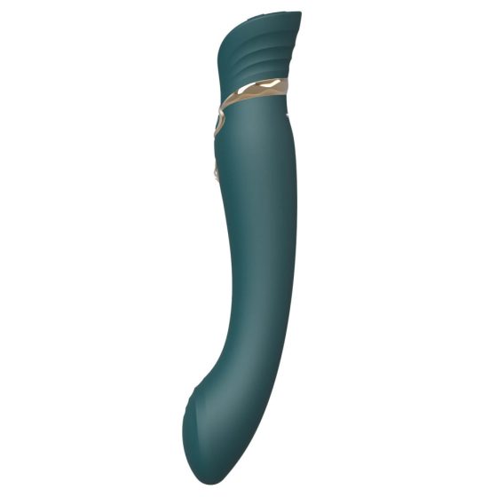 ZALO Queen - akumulatorski vibrator za točko G in klitoris s pulznim valovanjem (zelen)