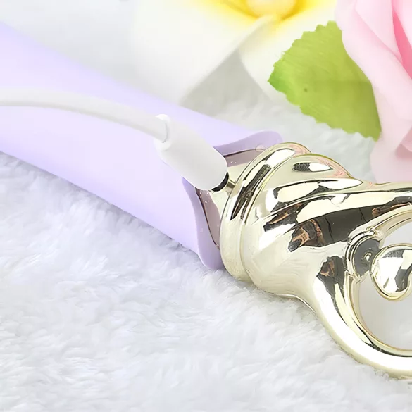 ZALO Confidence - masažni vibrator na baterijo - luksuzen, vijoličen