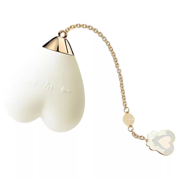 ZALO Baby Heart - pametni vodoodporni vibrator za klitoris (bela)