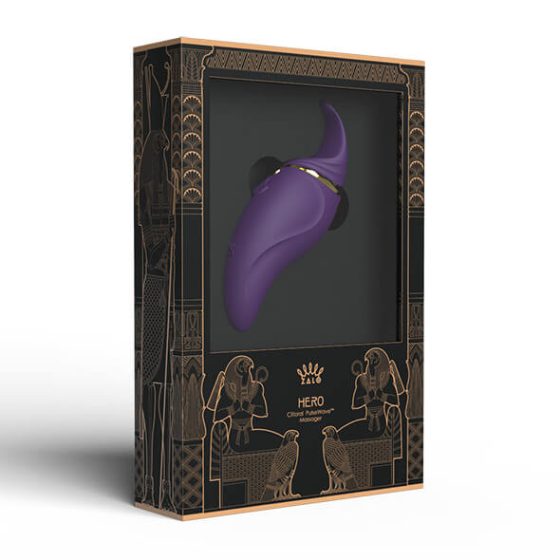 ZALO - Hero vodoodporni klitorisni vibrator za ponovno polnjenje (vijolična)
