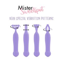   FEELZTOYS Mister Sweetspot - vodoodporni klitorisni vibrator za polnjenje (vijolična)